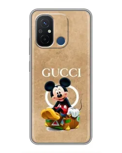 Чехол для Xiaomi Redmi 12C с картинкой «Микки Маус Gucci — крафт» Чехол для Xiaomi Redmi 12C с картинкой «Микки Маус Gucci — крафт»