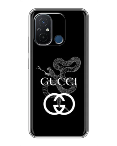 Чехол для Xiaomi Redmi 12C с картинкой «Gucci — серебряная змея» Чехол для Xiaomi Redmi 12C с картинкой «Gucci — серебряная змея»