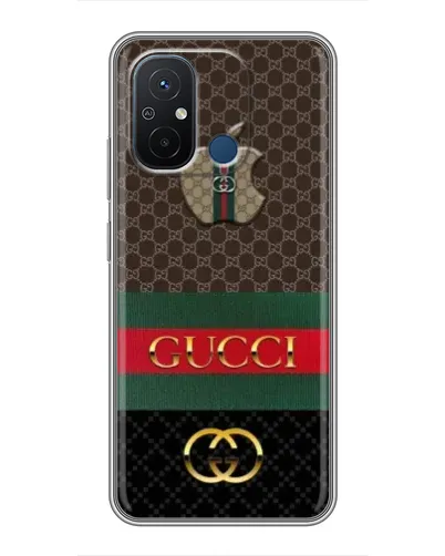 Чехол для Xiaomi Redmi 12C с картинкой «Gucci — брендированный десерт» Чехол для Xiaomi Redmi 12C с картинкой «Gucci — брендированный десерт»