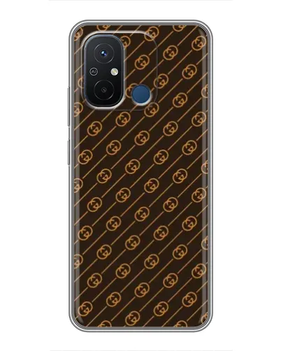 Чехол для Xiaomi Redmi 12C с картинкой «Gucci — золотые диагонали» Чехол для Xiaomi Redmi 12C с картинкой «Gucci — золотые диагонали»