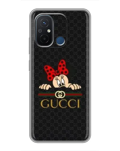 Чехол для Xiaomi Redmi 12C с картинкой «Минни Маус Gucci — черный» Чехол для Xiaomi Redmi 12C с картинкой «Минни Маус Gucci — черный»