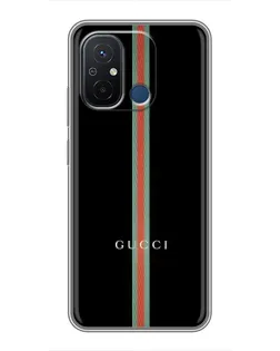 Чехол для Xiaomi Redmi 12C с картинкой «Gucci — строгая линия» Чехол для Xiaomi Redmi 12C с картинкой «Gucci — строгая линия»