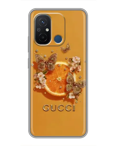 Чехол для Xiaomi Redmi 12C с картинкой «Gucci — золотые бабочки» Чехол для Xiaomi Redmi 12C с картинкой «Gucci — золотые бабочки»