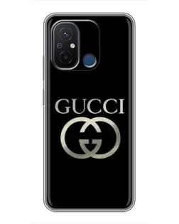 Чехол для Xiaomi Redmi 12C с картинкой «Gucci — золото на черном» Чехол для Xiaomi Redmi 12C с картинкой «Gucci — золото на черном»