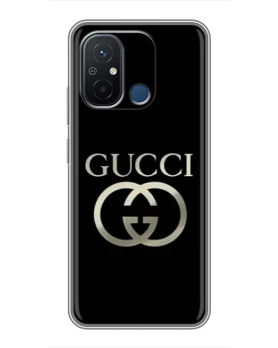 Чехол для Xiaomi Redmi 12C с картинкой «Gucci — золото на черном» Чехол для Xiaomi Redmi 12C с картинкой «Gucci — золото на черном»