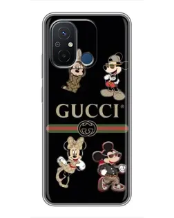 Чехол для Xiaomi Redmi 12C с картинкой «Gucci — герои Disney и монограмма» Чехол для Xiaomi Redmi 12C с картинкой «Gucci — герои Disney и монограмма»