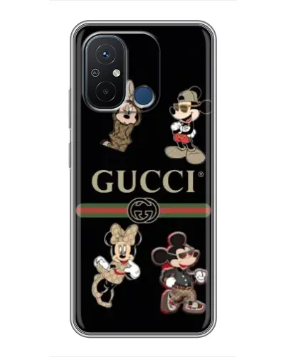 Чехол для Xiaomi Redmi 12C с картинкой «Gucci — герои Disney и монограмма» Чехол для Xiaomi Redmi 12C с картинкой «Gucci — герои Disney и монограмма»