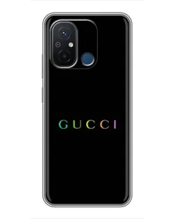 Чехол для Xiaomi Redmi 12C с картинкой «Gucci — неоновый минимализм» Чехол для Xiaomi Redmi 12C с картинкой «Gucci — неоновый минимализм»