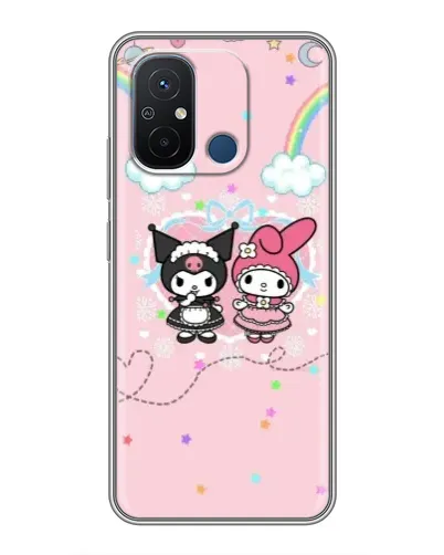 Чехол для Xiaomi Redmi 12C с картинкой «My Melody и Kuromi»