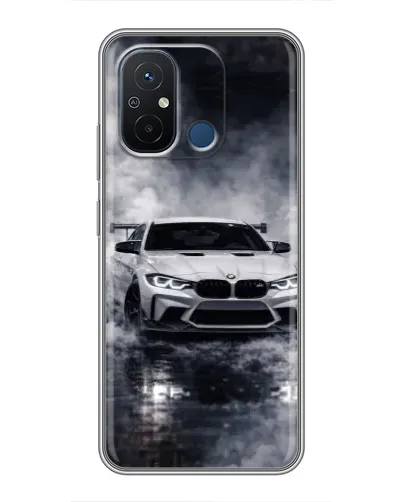 Чехол для Xiaomi Redmi 12C с картинкой «BMW сквозь туман» Чехол для Xiaomi Redmi 12C с картинкой «BMW сквозь туман»