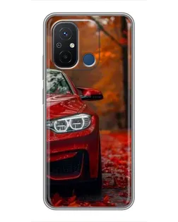 Чехол для Xiaomi Redmi 12C с картинкой «Осенняя BMW M4»