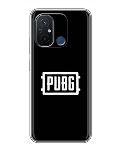 Чехол для Xiaomi Redmi 12C с картинкой «Лого BMW — металлический блеск»