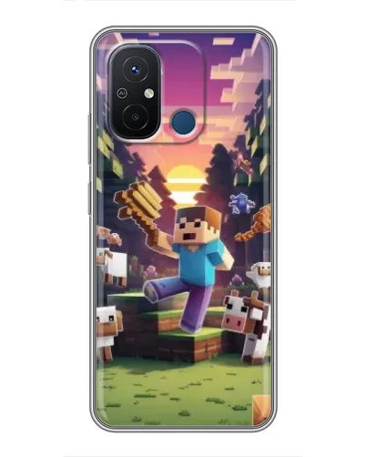 Чехол для Xiaomi Redmi 12C с картинкой «Стив на ферме» Чехол для Xiaomi Redmi 12C с картинкой «Стив на ферме»