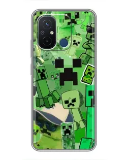 Чехол для Xiaomi Redmi 12C с картинкой «Криперы Minecraft» Чехол для Xiaomi Redmi 12C с картинкой «Криперы Minecraft»