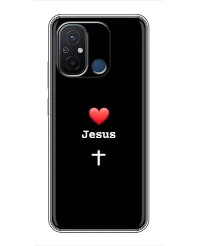 Чехол для Xiaomi Redmi 12C с картинкой «Сердце - Jesus» Чехол для Xiaomi Redmi 12C с картинкой «Сердце - Jesus»