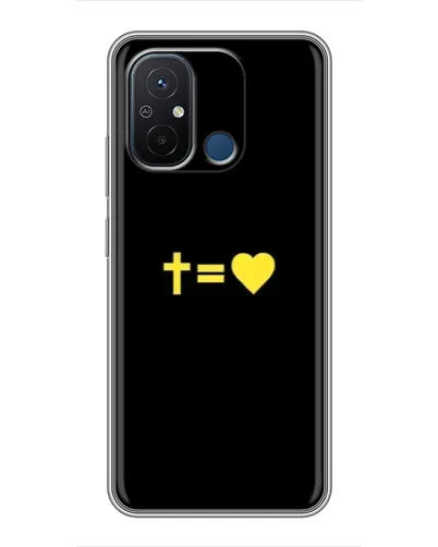 Чехол для Xiaomi Redmi 12C с картинкой «Сердце и Крест» Чехол для Xiaomi Redmi 12C с картинкой «Сердце и Крест»