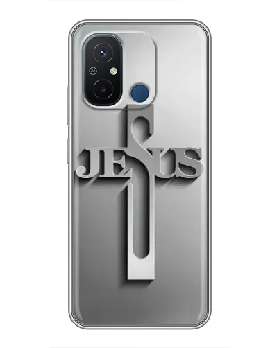 Чехол для Xiaomi Redmi 12C с картинкой «Металлический крест Jesus» Чехол для Xiaomi Redmi 12C с картинкой «Металлический крест Jesus»
