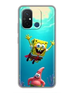 Чехол для Xiaomi Redmi 12C с картинкой «Спанч Боб под водой» Чехол для Xiaomi Redmi 12C с картинкой «Спанч Боб под водой»