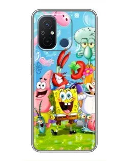 Чехол для Xiaomi Redmi 12C с картинкой «Губка Боб и друзья» Чехол для Xiaomi Redmi 12C с картинкой «Губка Боб и друзья»
