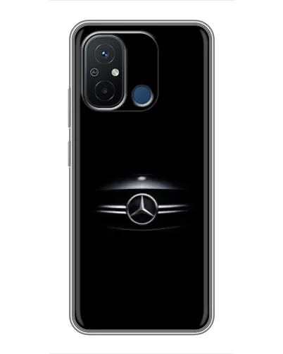 Чехол для Xiaomi Redmi 12C с картинкой «Mercedes — абстрактные линии»