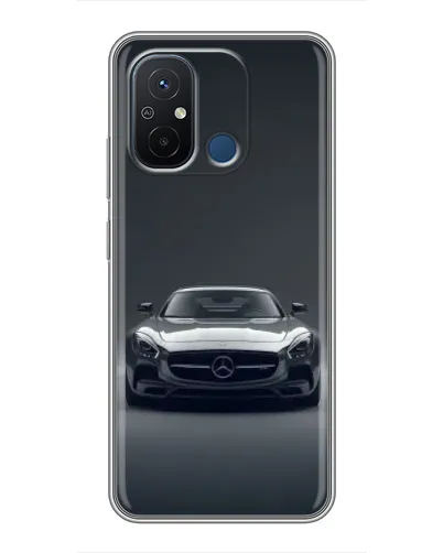 Чехол для Xiaomi Redmi 12C с картинкой «Mercedes на черном»