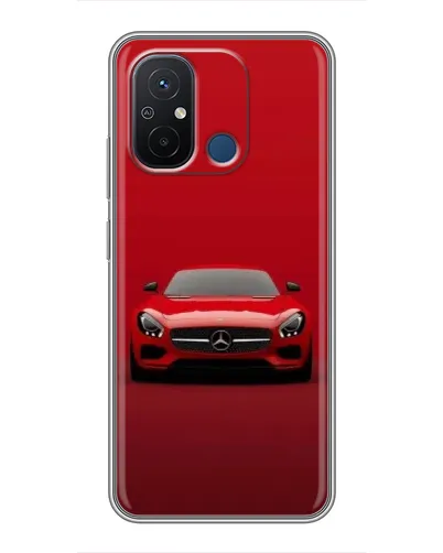 Чехол для Xiaomi Redmi 12C с картинкой «Красный Mercedes AMG»