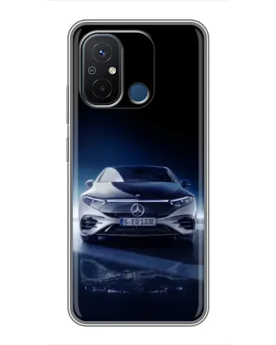 Чехол для Xiaomi Redmi 12C с картинкой «Ночной Mercedes EQ»