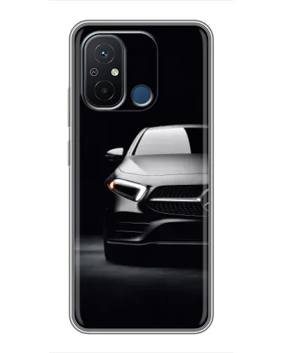 Чехол для Xiaomi Redmi 12C с картинкой «Свет фар Mercedes»