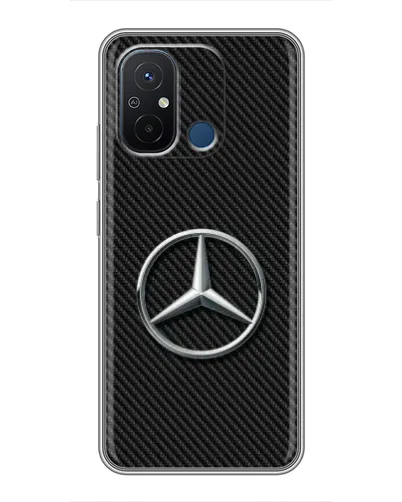 Чехол для Xiaomi Redmi 12C с картинкой «Карбоновый Mercedes стиль» Чехол для Xiaomi Redmi 12C с картинкой «Карбоновый Mercedes стиль»