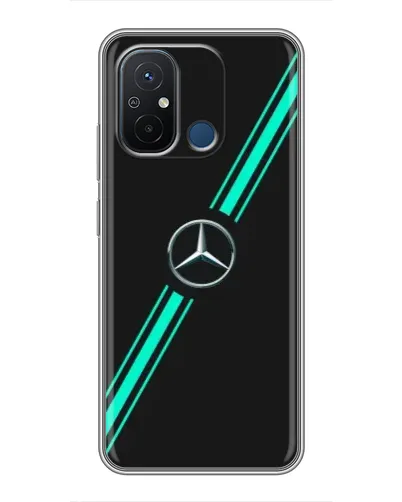 Чехол для Xiaomi Redmi 12C с картинкой «Спортивные линии Mercedes» Чехол для Xiaomi Redmi 12C с картинкой «Спортивные линии Mercedes»