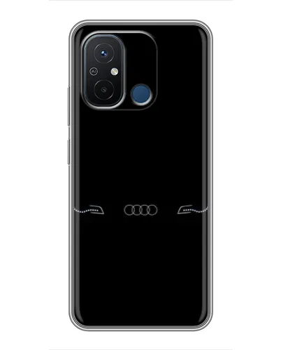 Чехол для Xiaomi Redmi 12C с картинкой «Audi — световой подпись»