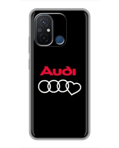 Чехол для Xiaomi Redmi 12C с картинкой «Логотип Audi Heart»