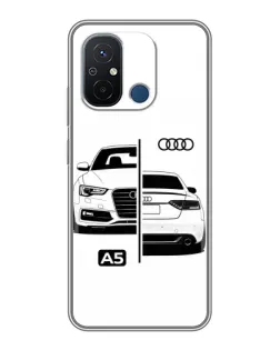 Чохол для Xiaomi Redmi 12C з картинкою «Audi — контрастний дизайн»