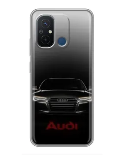 Чохол для Xiaomi Redmi 12C з картинкою «Audi — градієнтний контур»