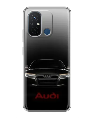 Чехол для Xiaomi Redmi 12C с картинкой «Audi — градиентный контур»