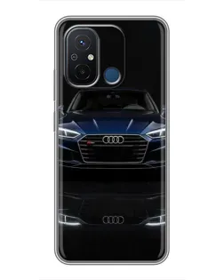 Чохол для Xiaomi Redmi 12C з картинкою «Audi — нічне відображення»