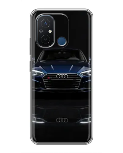 Чехол для Xiaomi Redmi 12C с картинкой «Audi — ночное отражение»