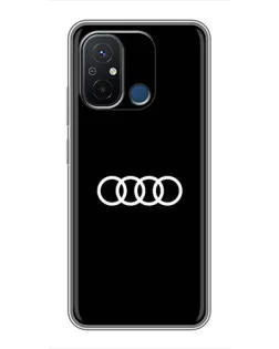 Чохол для Xiaomi Redmi 12C з картинкою «Audi White Logo»