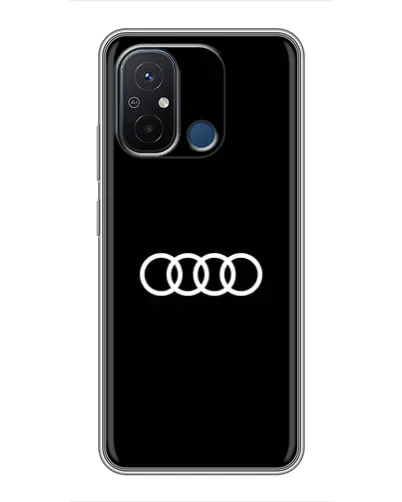 Чехол для Xiaomi Redmi 12C с картинкой «Audi White Logo»