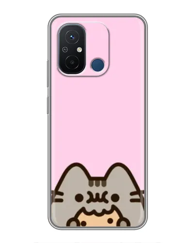 Чехол для Xiaomi Redmi 12C с картинкой «Pusheen и печенье» Чехол для Xiaomi Redmi 12C с картинкой «Pusheen и печенье»