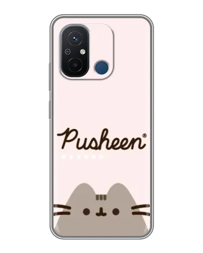 Чехол для Xiaomi Redmi 12C с картинкой «Pusheen логотип» Чехол для Xiaomi Redmi 12C с картинкой «Pusheen логотип»
