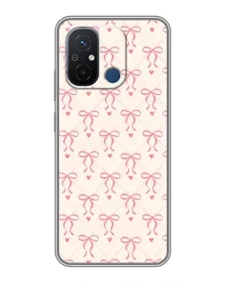 Чехол для Xiaomi Redmi 12C с картинкой «Розовые бантики Coquette» Чехол для Xiaomi Redmi 12C с картинкой «Розовые бантики Coquette»