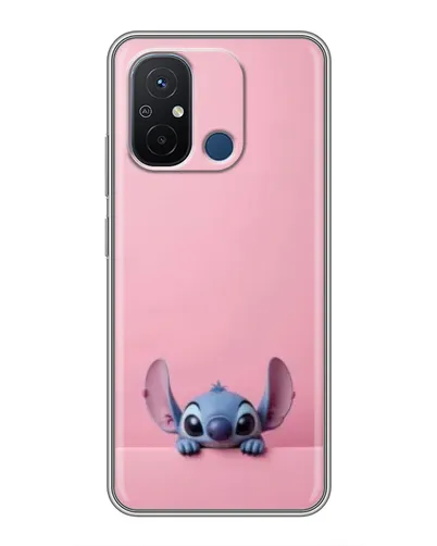 Чехол для Xiaomi Redmi 12C с картинкой «Stitch выглядывает»