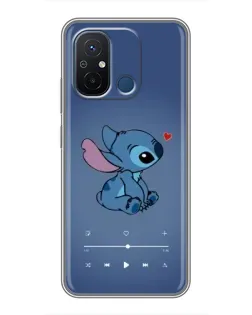Чехол для Xiaomi Redmi 12C с картинкой «Музыкальный Stitch»