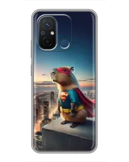 Чехол для Xiaomi Redmi 12C с картинкой «Капи-мен супергерой» Чехол для Xiaomi Redmi 12C с картинкой «Капи-мен супергерой»