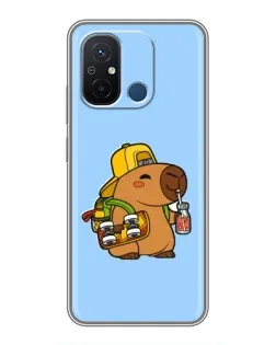 Чехол для Xiaomi Redmi 12C с картинкой «Капибара на скейте» Чехол для Xiaomi Redmi 12C с картинкой «Капибара на скейте»