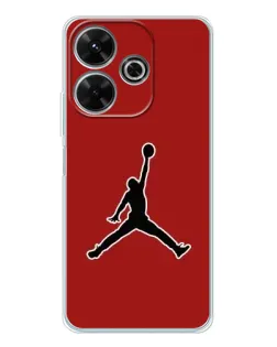 Чохол для Xiaomi Redmi 13 з картинкою «Jordan Red Back»
