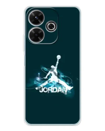 Чехол для Xiaomi Redmi 13 с картинкой «Jordan Blue Fire» Чехол для Xiaomi Redmi 13 с картинкой «Jordan Blue Fire»