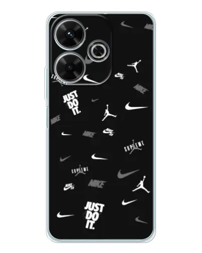 Чехол для Xiaomi Redmi 13 с картинкой «Nike Black Pattern» Чехол для Xiaomi Redmi 13 с картинкой «Nike Black Pattern»