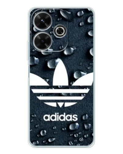 Чехол для Xiaomi Redmi 13 с картинкой «Adidas Trefoil Blue»